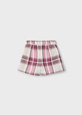 Short Cuadros Cereza Rosa Mayoral Estilo